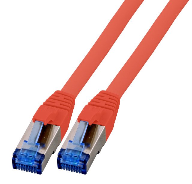 Cable Efb Elektronik K5525frt.0,5 De Red Rojo 0,5 M Cat6a S/Ftp (S-Stp)