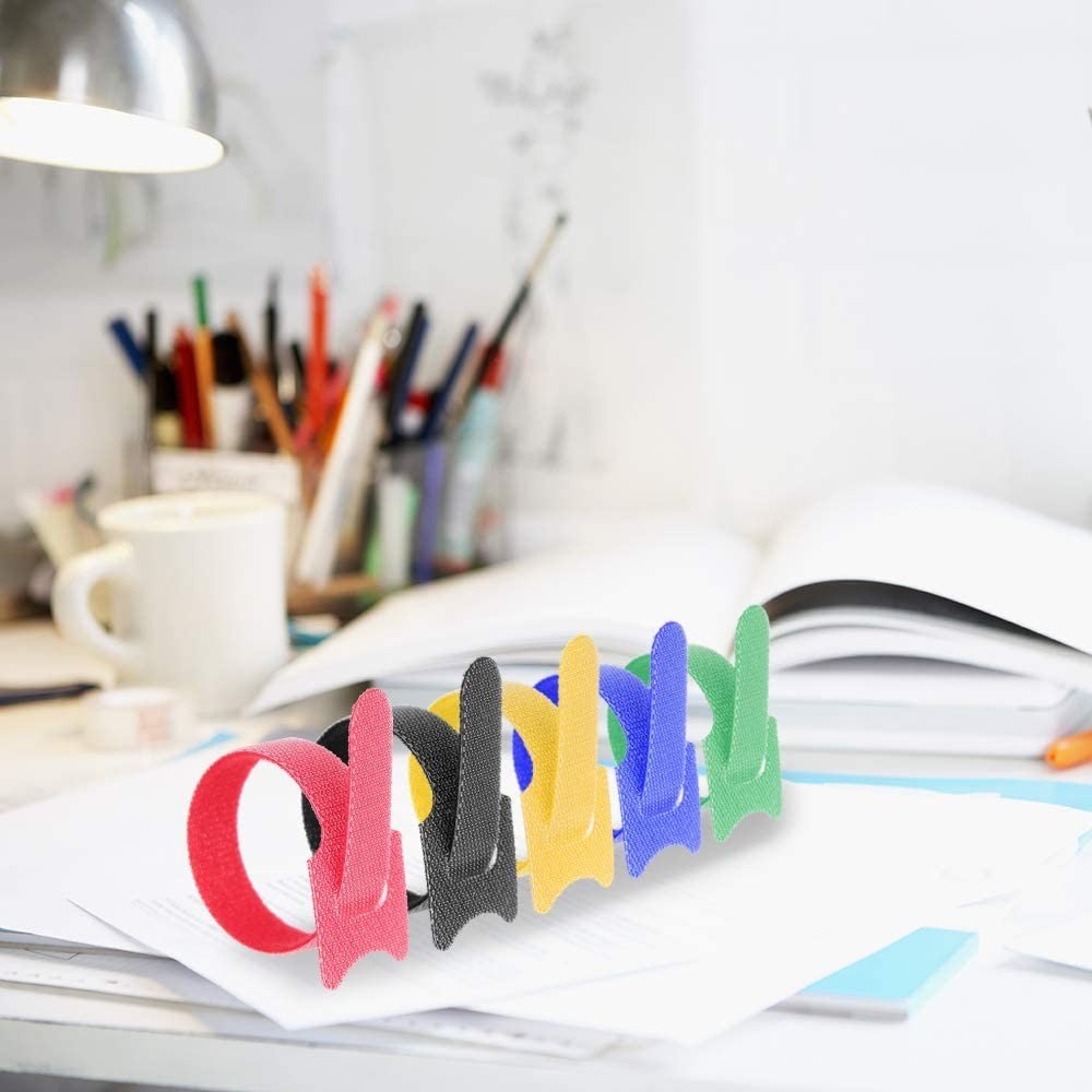 EAN 8051128109528 - Techly 109528 presilla Soporte de sujeción de cables Velcro Multicolor 10 pieza(s) imagen 3