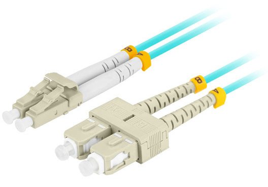 EAN 5901969440195 - Lanberg FO-LUSU-MD31-0020-TQ Cable de fibra óptica e InfiniBand 2 m 2x LC 2x SC LC/SC Color aguamarina imagen 1