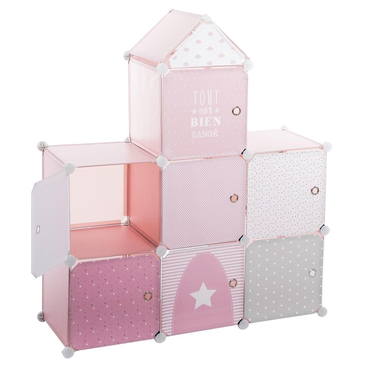 Almacenamiento Infantil Pink Castle