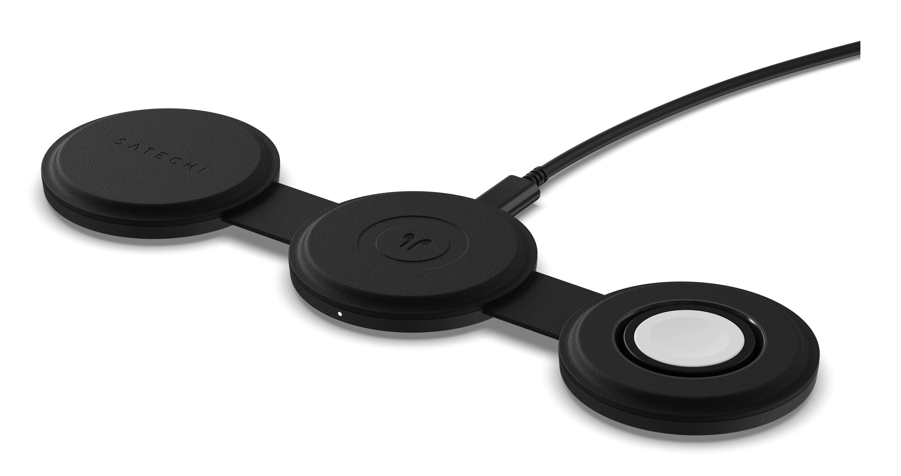 Onthego Wireless Charger Con Qi2, Negro, 3 In 1, 15w, St-Qtg31k