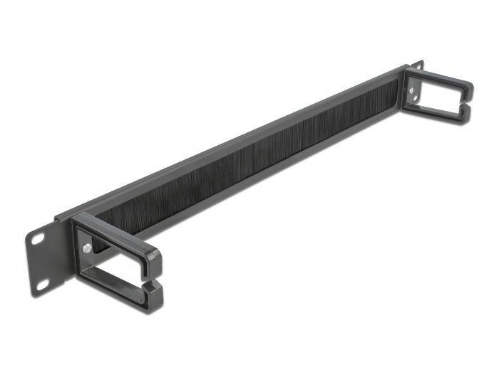 Delock 19? Cablemanagement Bürstenleiste Mit 2 Bügeln 1 He Schwarz