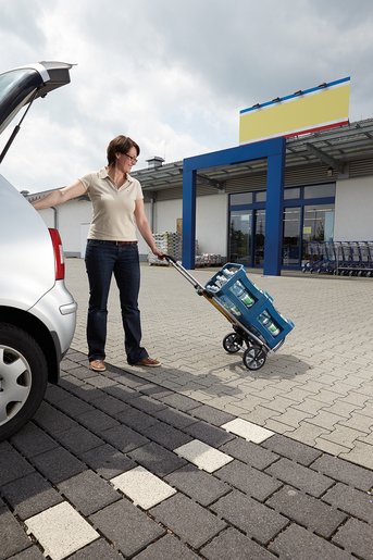 EAN 4006885550100 - wolfcraft GmbH TS 850 Aluminio, Plástico Carretilla de carga imagen 5