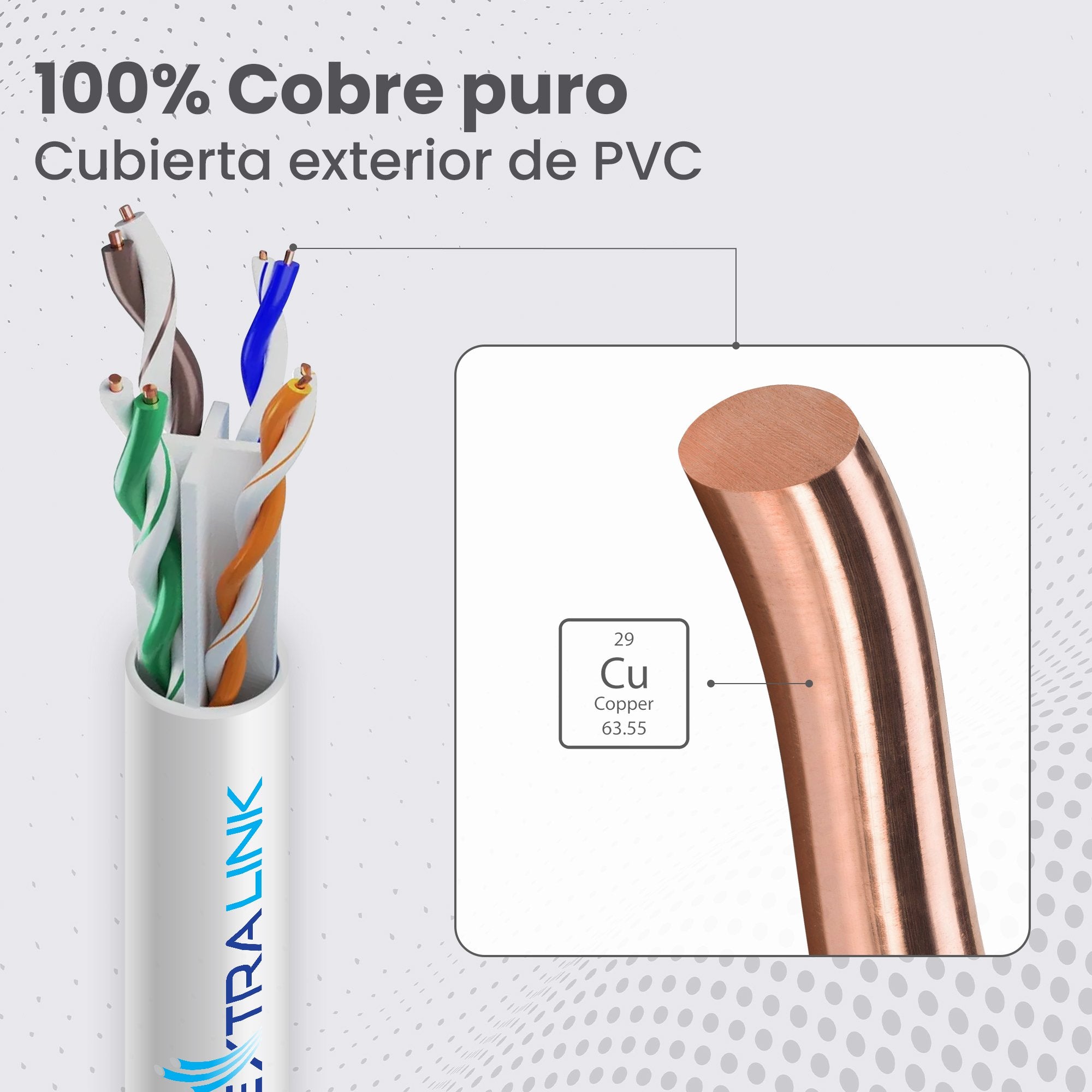 Extralink Cat6 Utp (U/Utp) Indoor Twisted Pair 50m