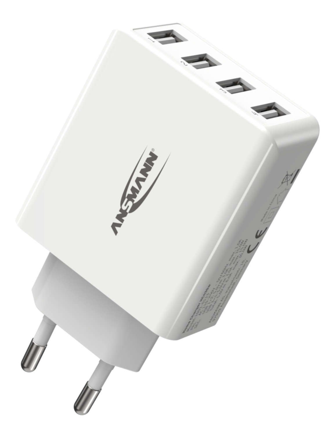 Ansmann Cargador Pared Usb 5v Dc 3000ma 30w 4xusb Blanco