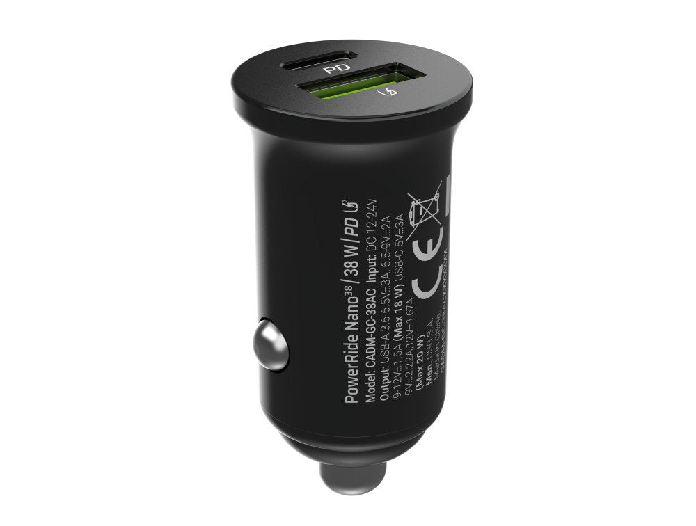 EAN 5904326375840 - Green Cell GC CADM-GC-38AC - USB-Ladegeraet 38 W 1x USB-C USB-A schwarz Linterna, GPS, Auriculares, Teléf imagen 3