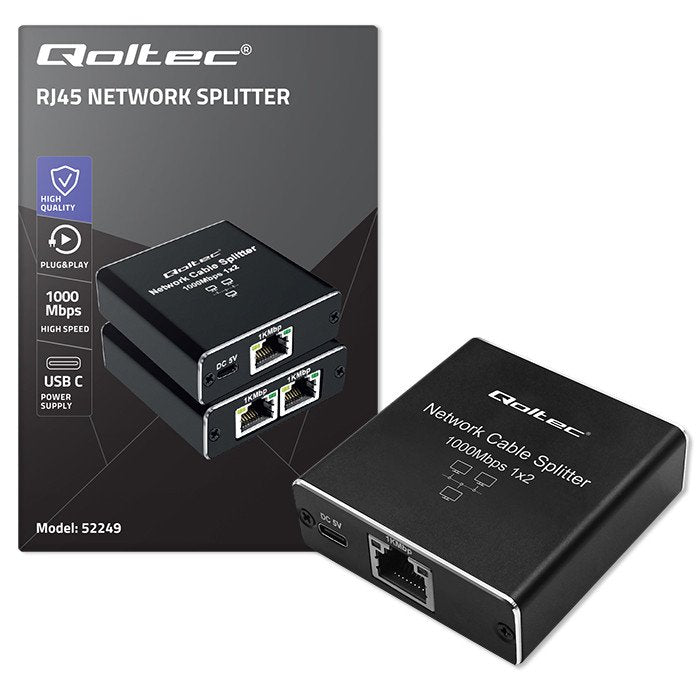 EAN 5901878522494 - Qoltec 52249 switch No administrado Negro imagen 6