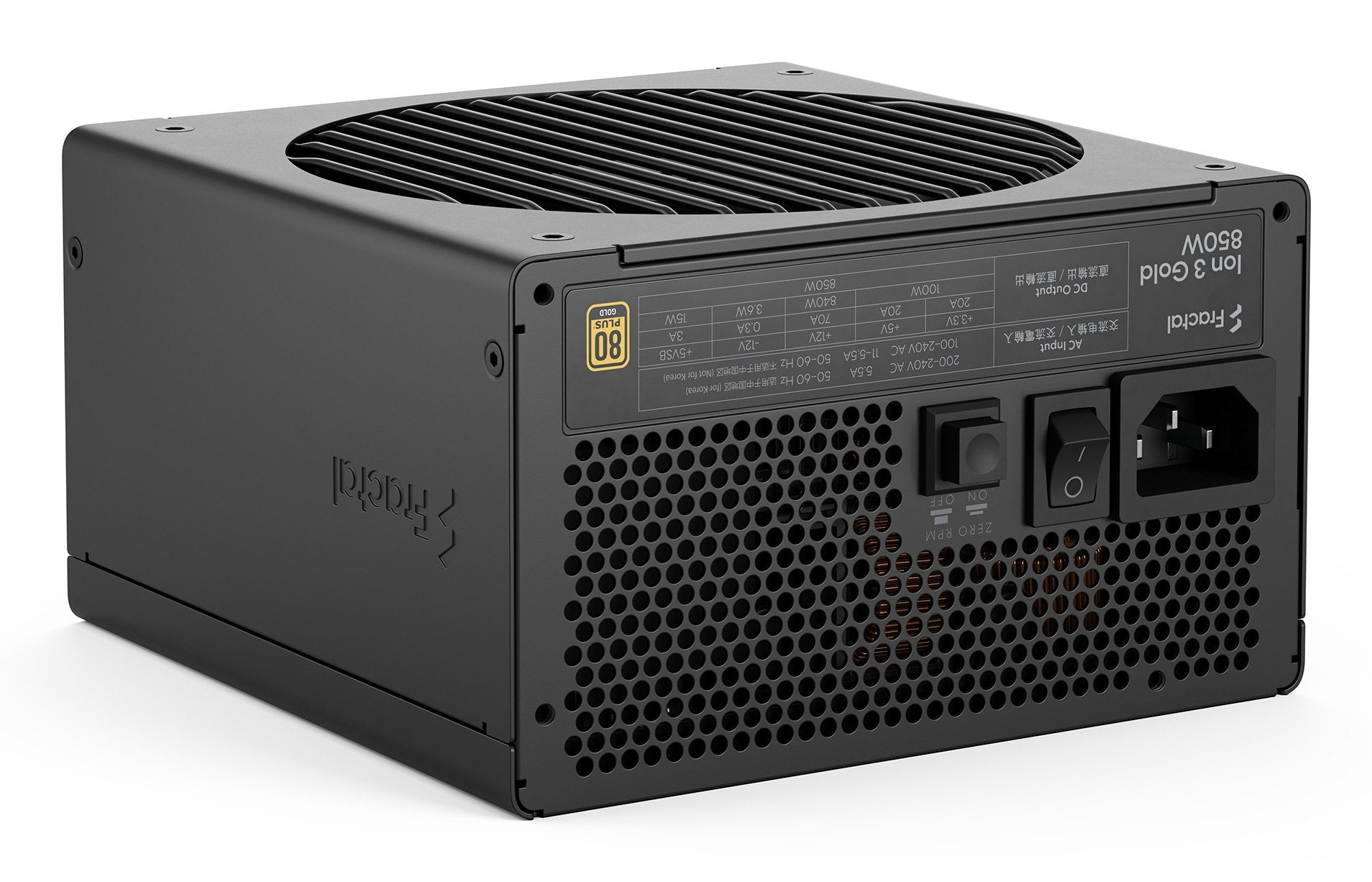 EAN 7340172710264 - Fractal Design Ion 3 Gold 850W unidad de fuente de alimentación 24-pin ATX ATX Negro imagen 9