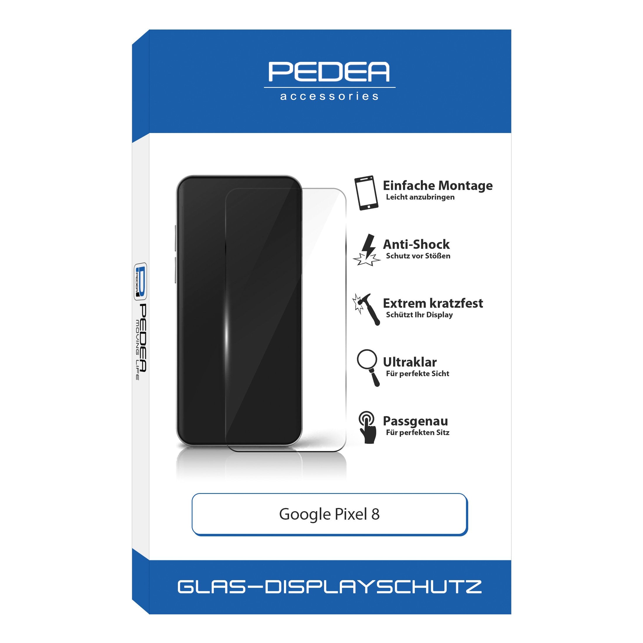 Pedea Display-Schutzglas Google Pixel 8