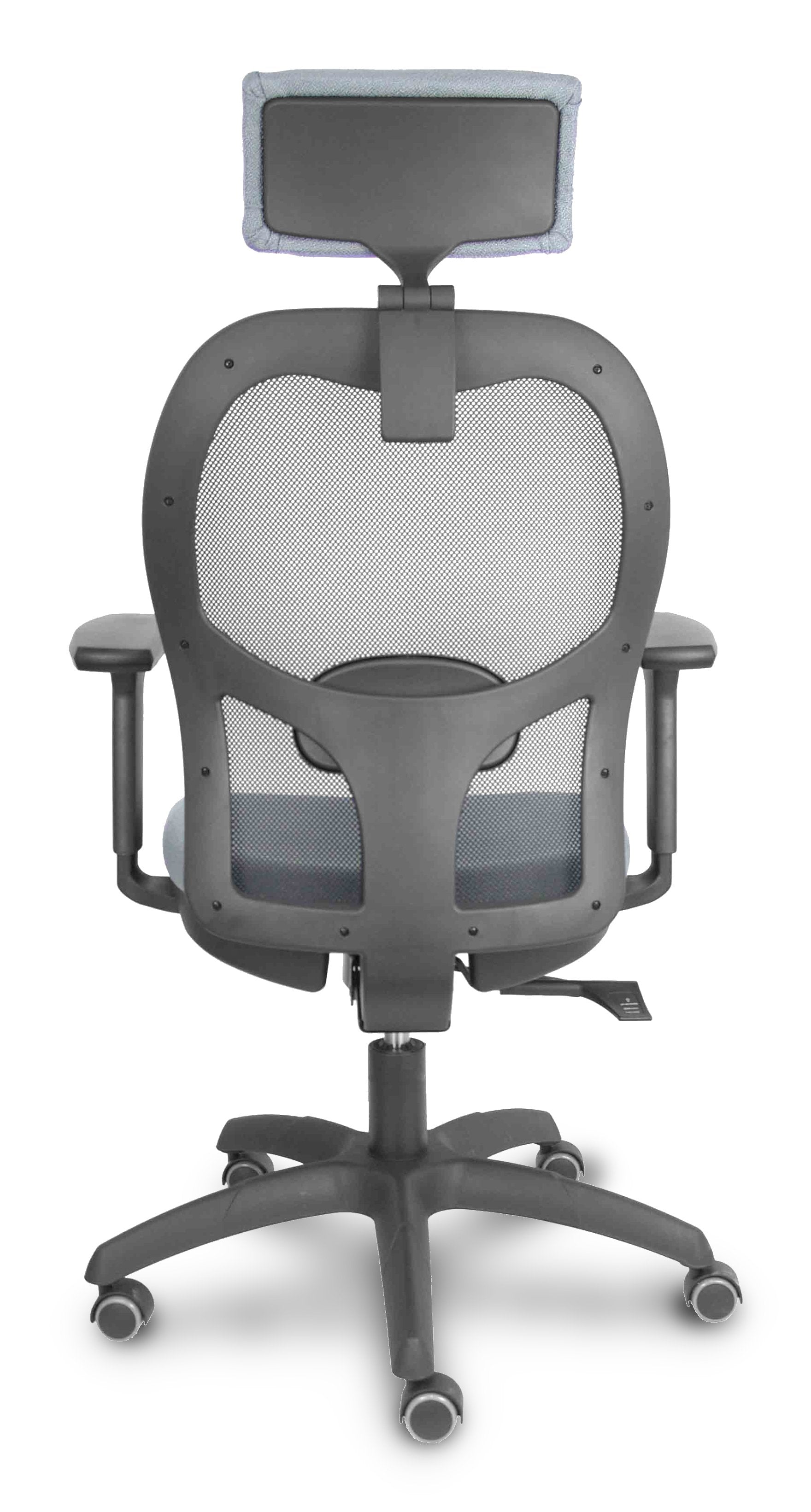 Piqueras Y Crespo Silla Jorquera Traslack Malla Negra Asiento Bali Gris Brazos 3d Cabecero Regulable