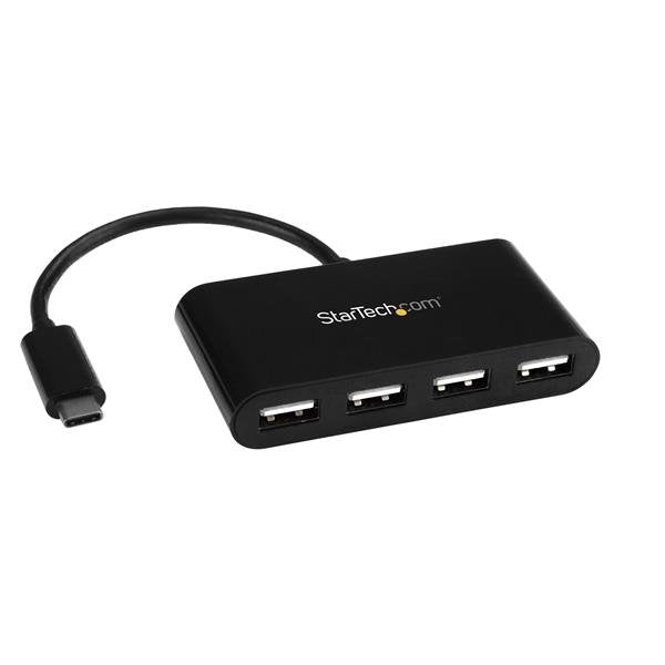 Startech Hub 4 Port Usb 2.0 Entrada Usb Tipo C Negro St4200minic