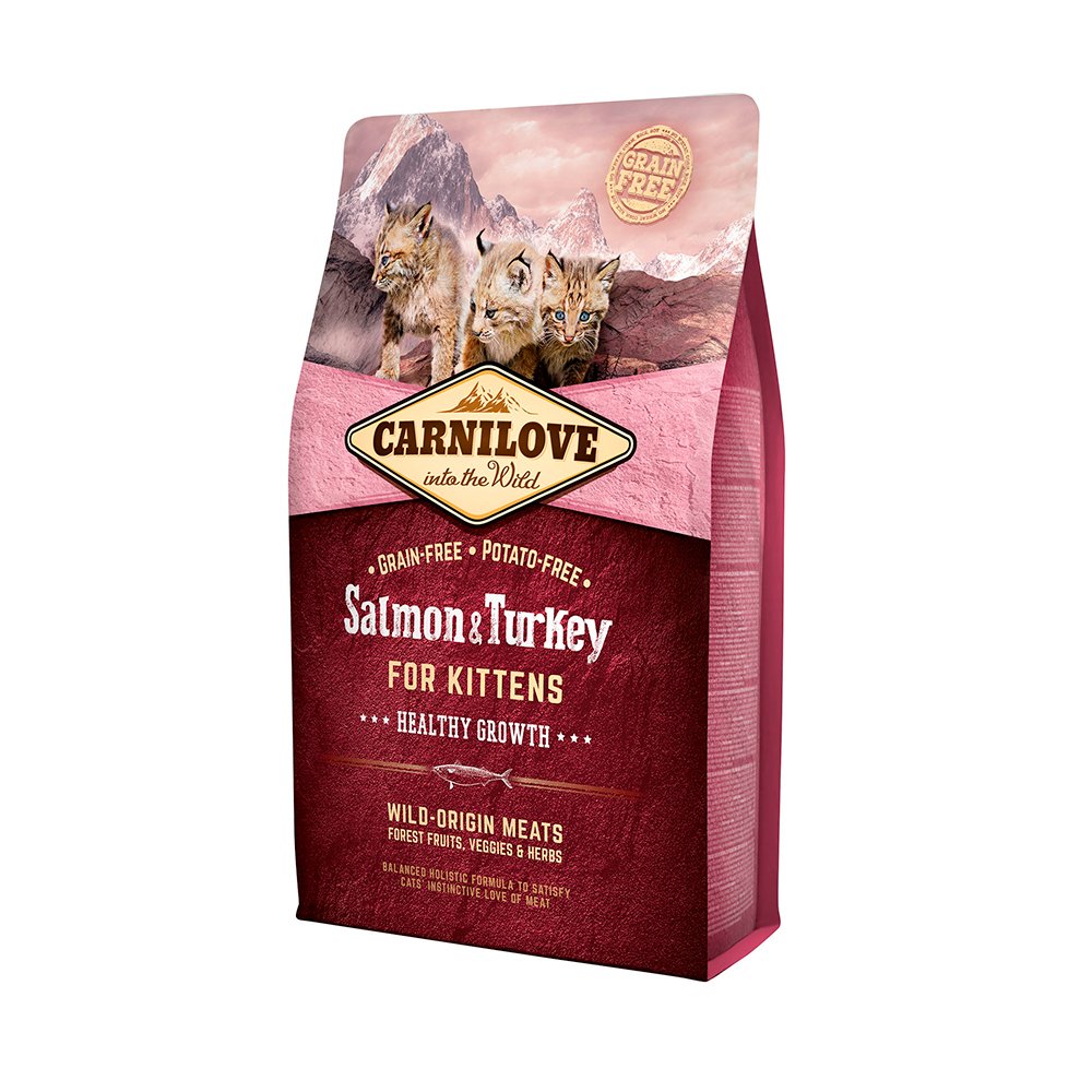 EAN 8595602512218 - CARNILOVE 512218 alimento seco para gatos 6 kg Gatito Salmón, Pavo imagen 1