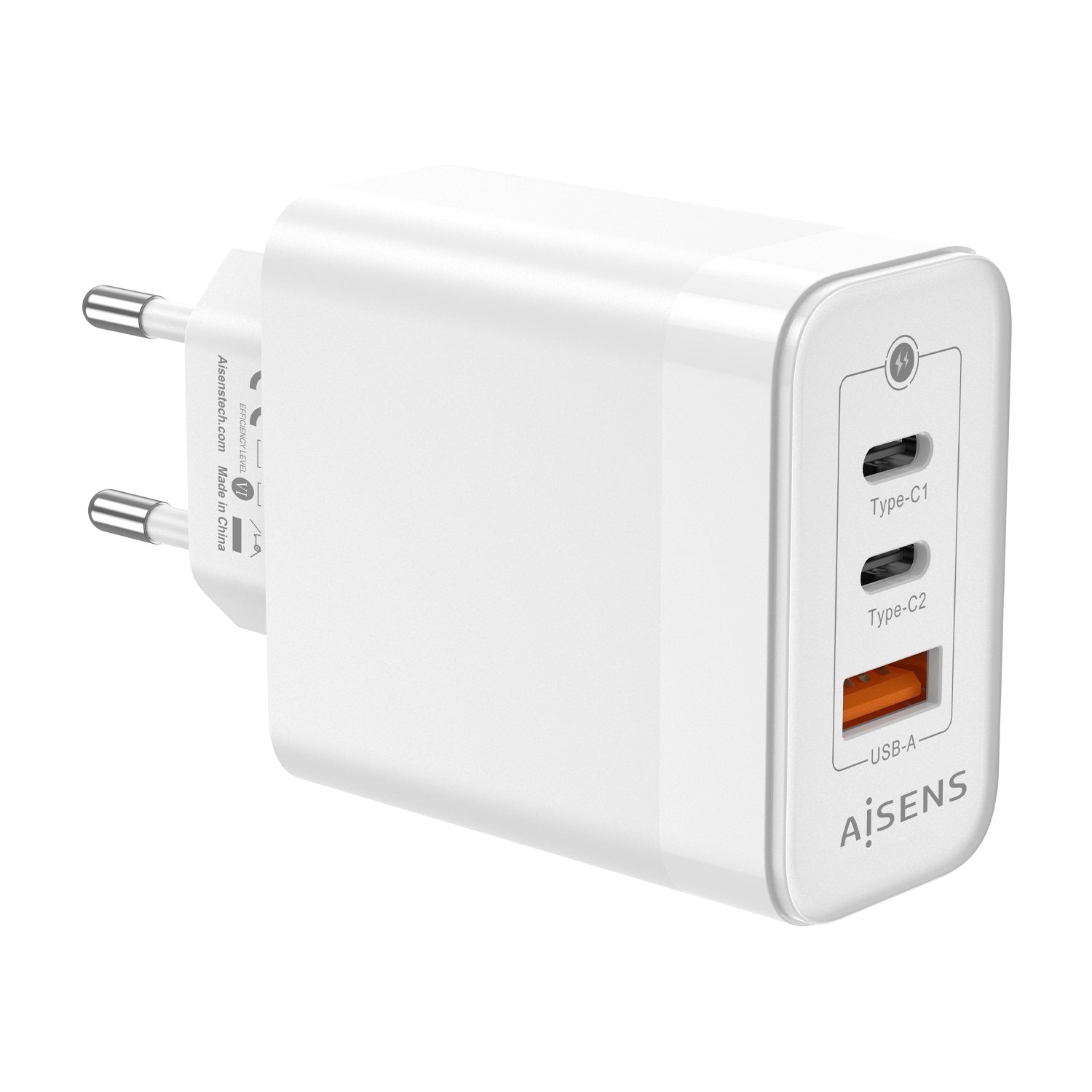 EAN 8436574708745 - AISENS ASCH-65W3P007-W cargador de dispositivo móvil Universal Corriente alterna Carga rápida Interior imagen 3