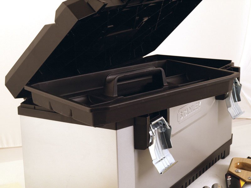 EAN 3253561956171 - Stanley 1-95-617 pieza pequeña y caja de herramientas Metal, Plástico Negro, Gris imagen 4