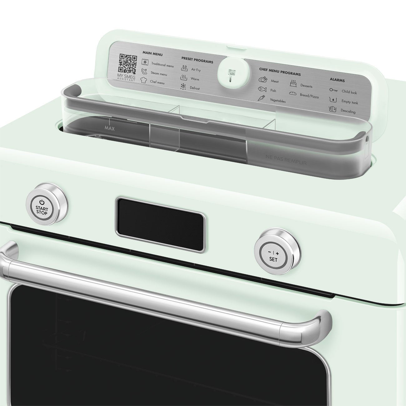 EAN 8017709333881 - Smeg COF01PGEU horno de vapor Pequeño Verde Botones, Giratorio imagen 11