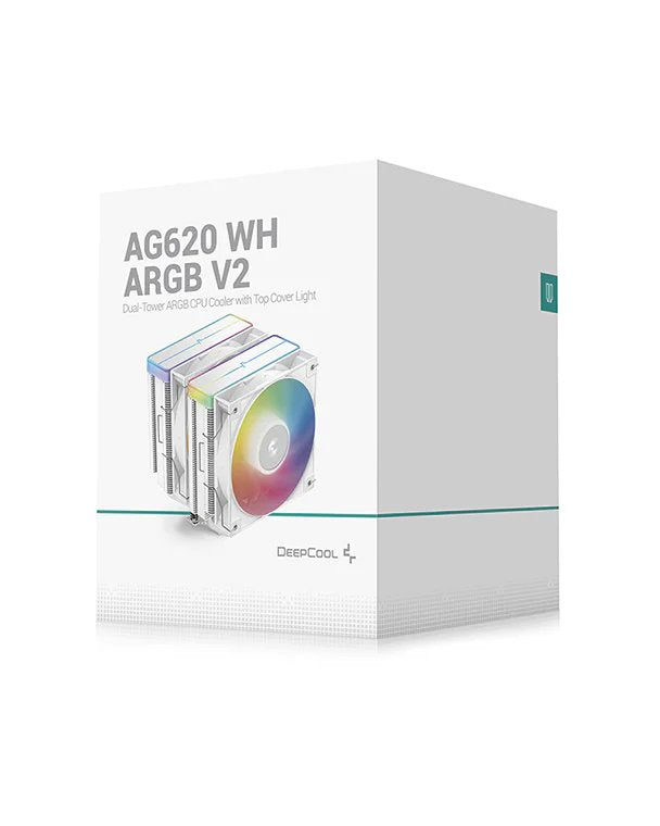 EAN 6933412729235 - DeepCool AG620 WH ARGB V2 Conjunto de chips, Placa base Refrigerador de aire 12 cm Blanco 1 pieza(s) imagen 6