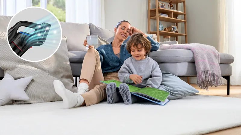 EAN 4242005469598 - Bosch Unlimited 10 Aspiradora escoba 2 en 1 Batería Secar HEPA Sin bolsa 0,4 L Negro 4 Ah imagen 6