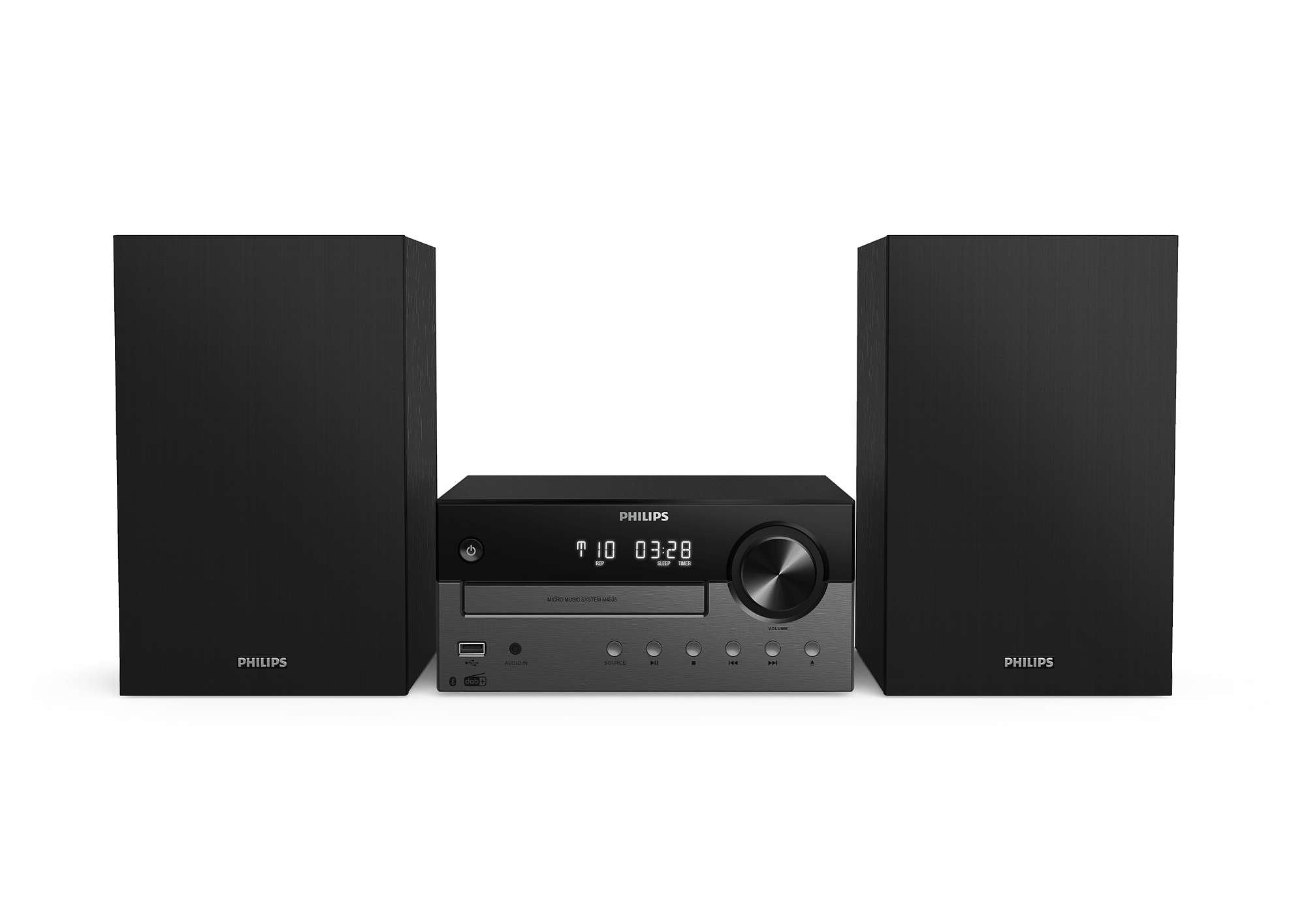 Philips Tam4505/12 Sistema De Audio Para El Hogar Microcadena De Música Para Uso Doméstico 60 W Negro, Gris