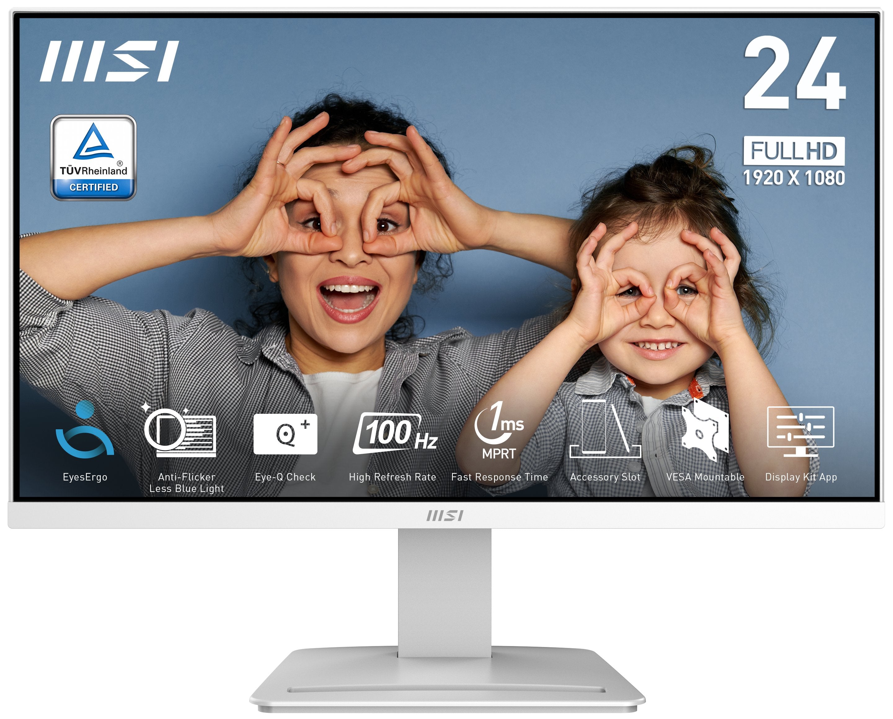 EAN 4711377215749 - MSI Pro MP2412W pantalla para PC 60,5 cm (23.8") 1920 x 1080 Pixeles Full HD LCD Blanco imagen 3