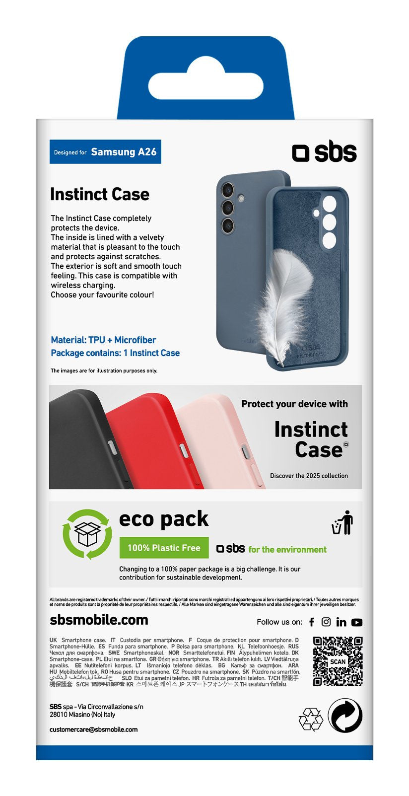 Sbs Inminct Funda Para Samsung Galaxy A26 Blue