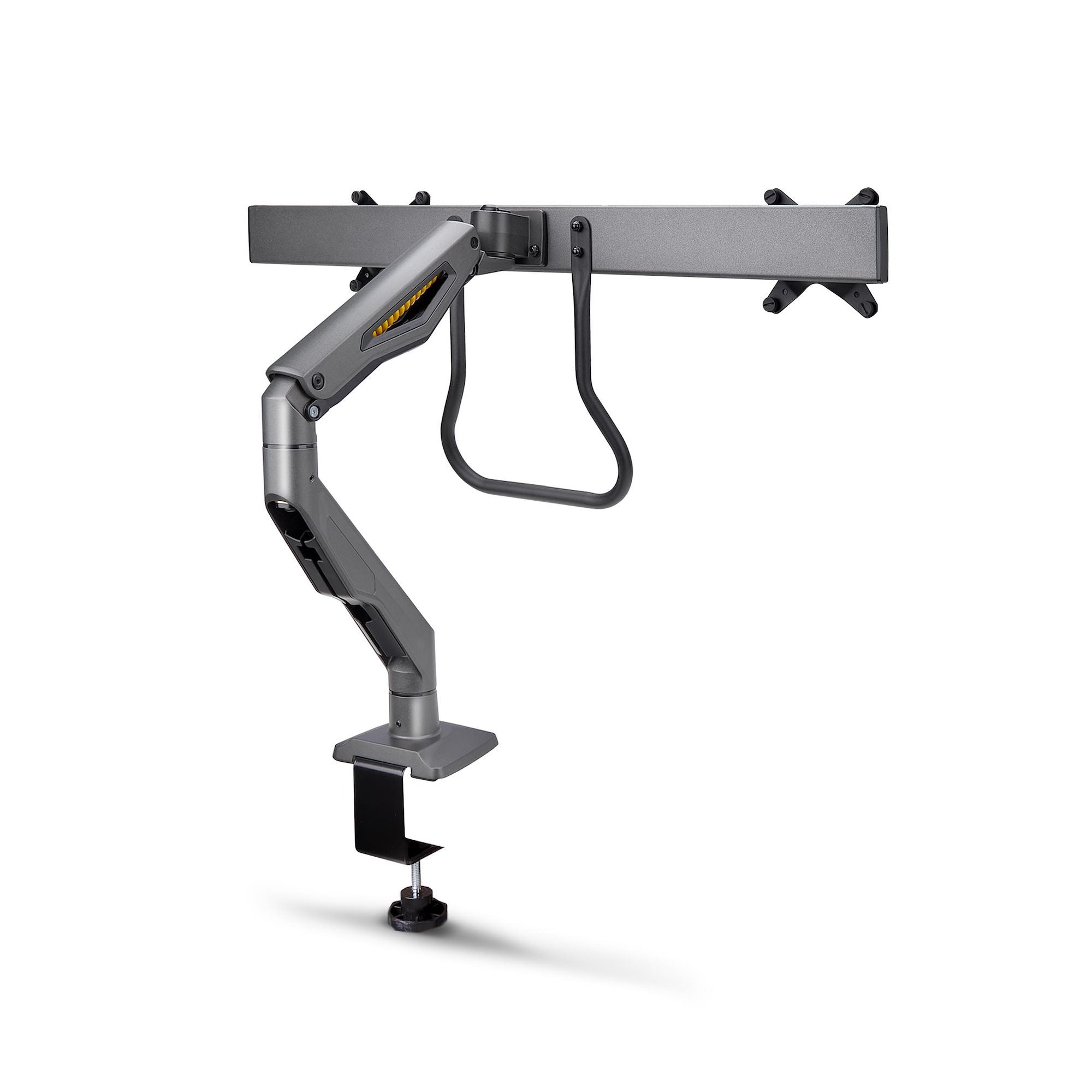 Startech.Com Desk Mount Dual Monitor Arm W Crossbar, Up To 27 In Displays - Befestigungskit - Artikulierender, Mechanischer Feder