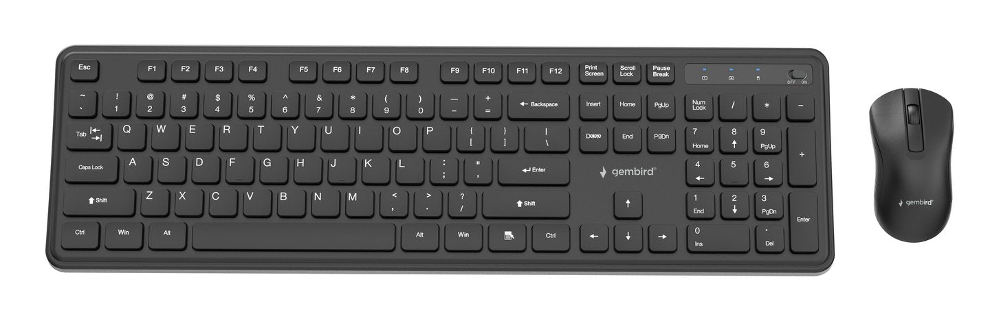 Gembird Slim Pro Business Wireless Desktop Set Negro Us Layout