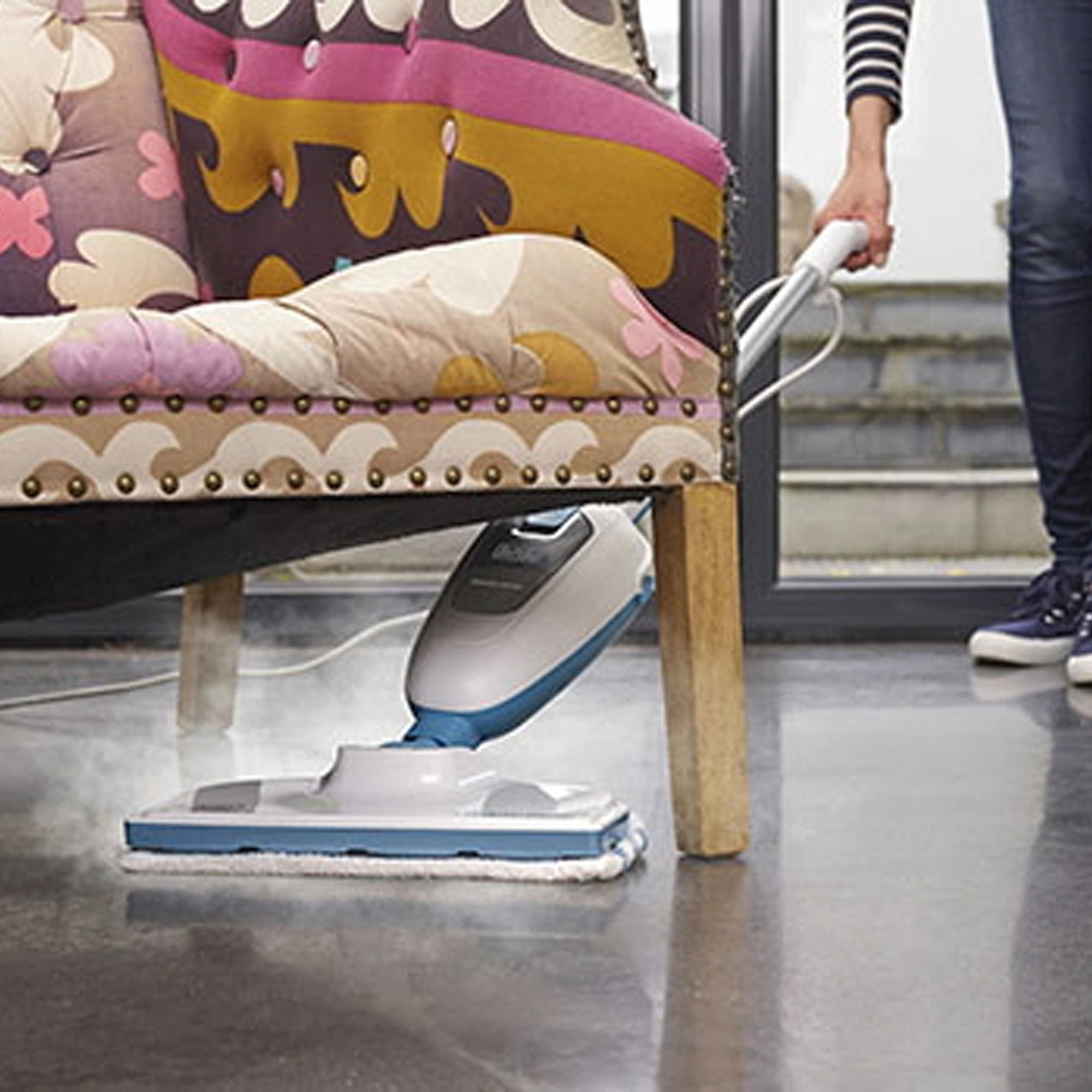 EAN 5035048666005 - Black & Decker FSMH13E5 limpiador a vapor Blanco, Azul imagen 10