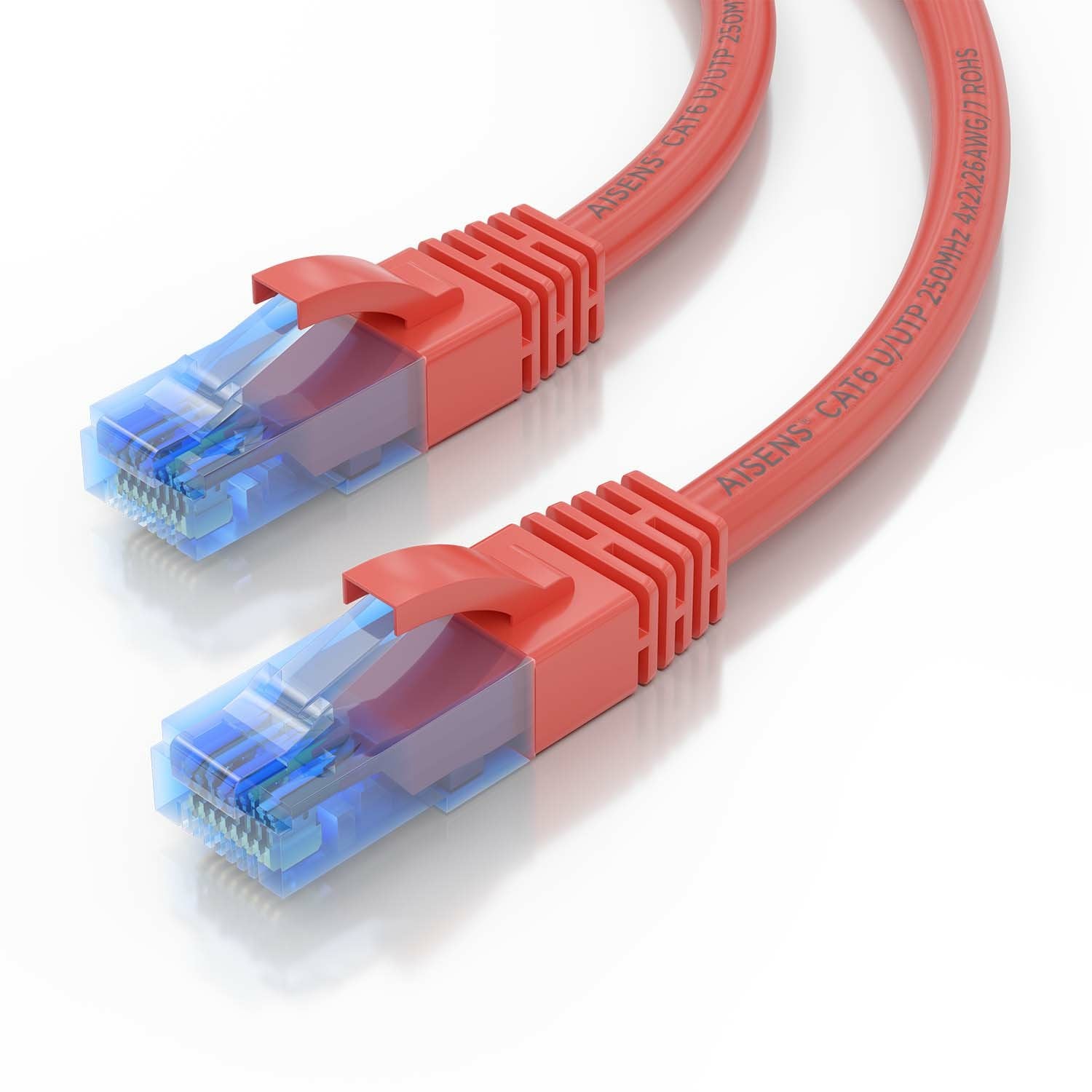 Aisens Cable De Red Rj45 Cat.6 Utp Awg26 Cca - 2m - Rojo