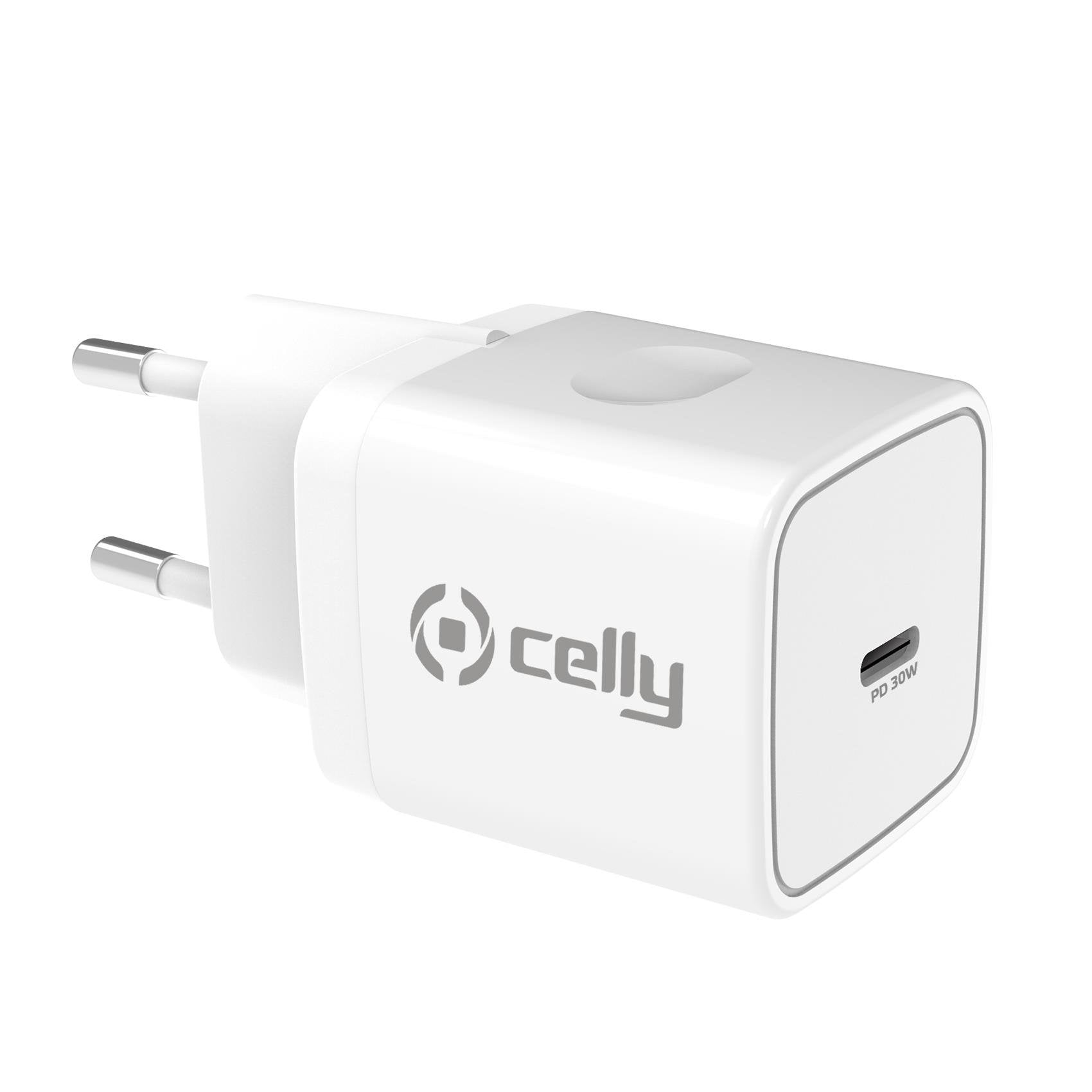 Celly Tc1usbc30wwh Cargador Red 30w Usbc Blanco