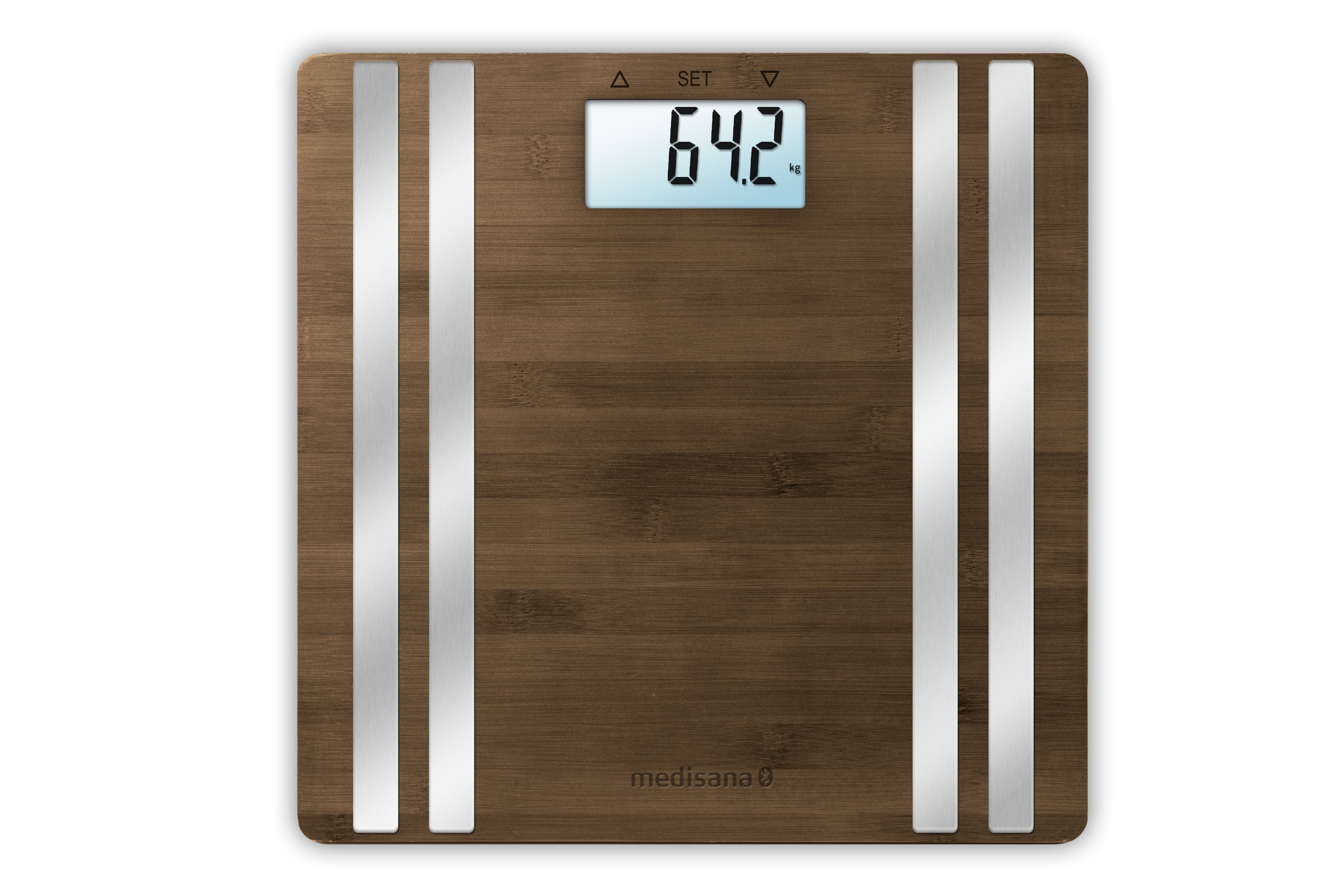 EAN 4015588405525 - Medisana BS 552 Rectángulo Bamboo, Plata Báscula personal electrónica imagen 1