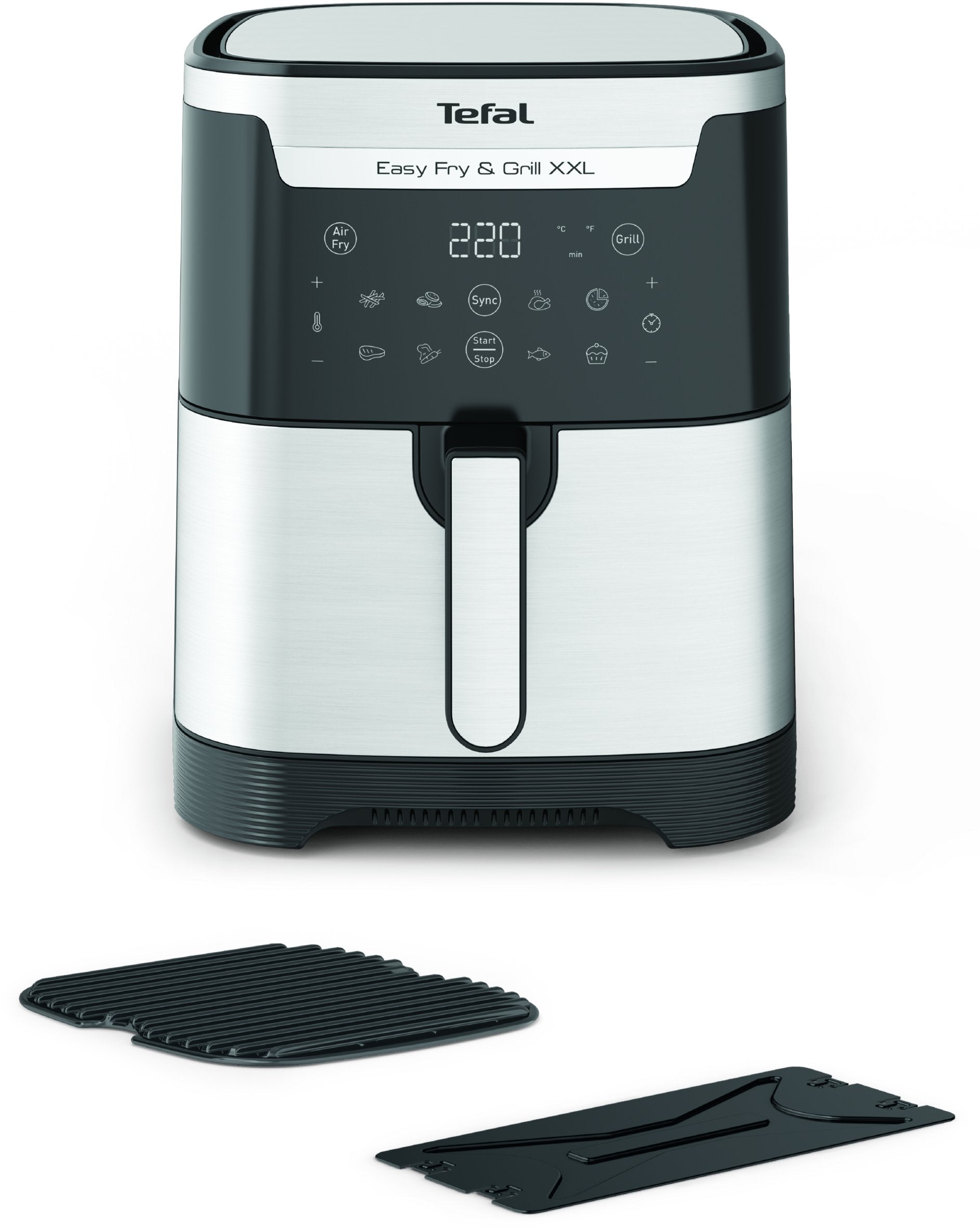 EAN 3045387248253 - Tefal Easy Fry & Grill EY801D 6,5 L Independiente 1650 W Freidora de aire caliente Acero inoxidable imagen 1