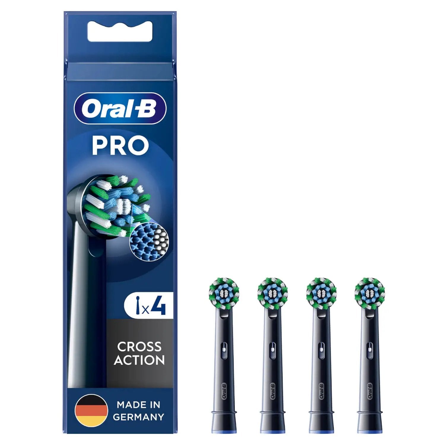 EAN 8006540860236 - Oral-B CrossAction 4 pieza(s) Negro imagen 1