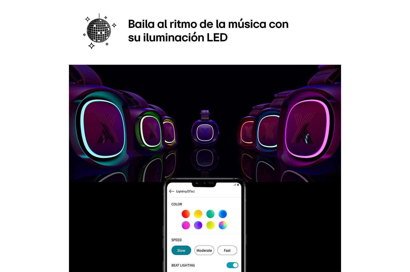 Altavoz Lg Xboom Xg8t Negro Inalámbrico, Bluetooth, 60w