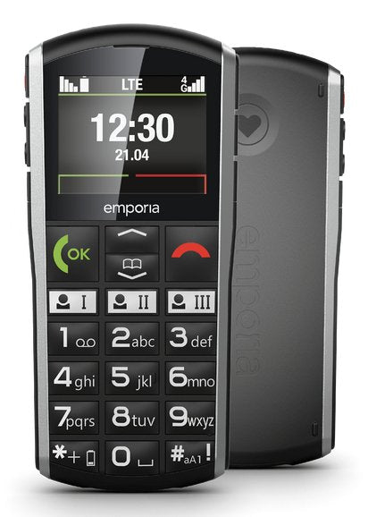 Emporia Emporiasimplicity (V27), Lte/4g, (V4), Móvil Con Teclas Grandes, Negro