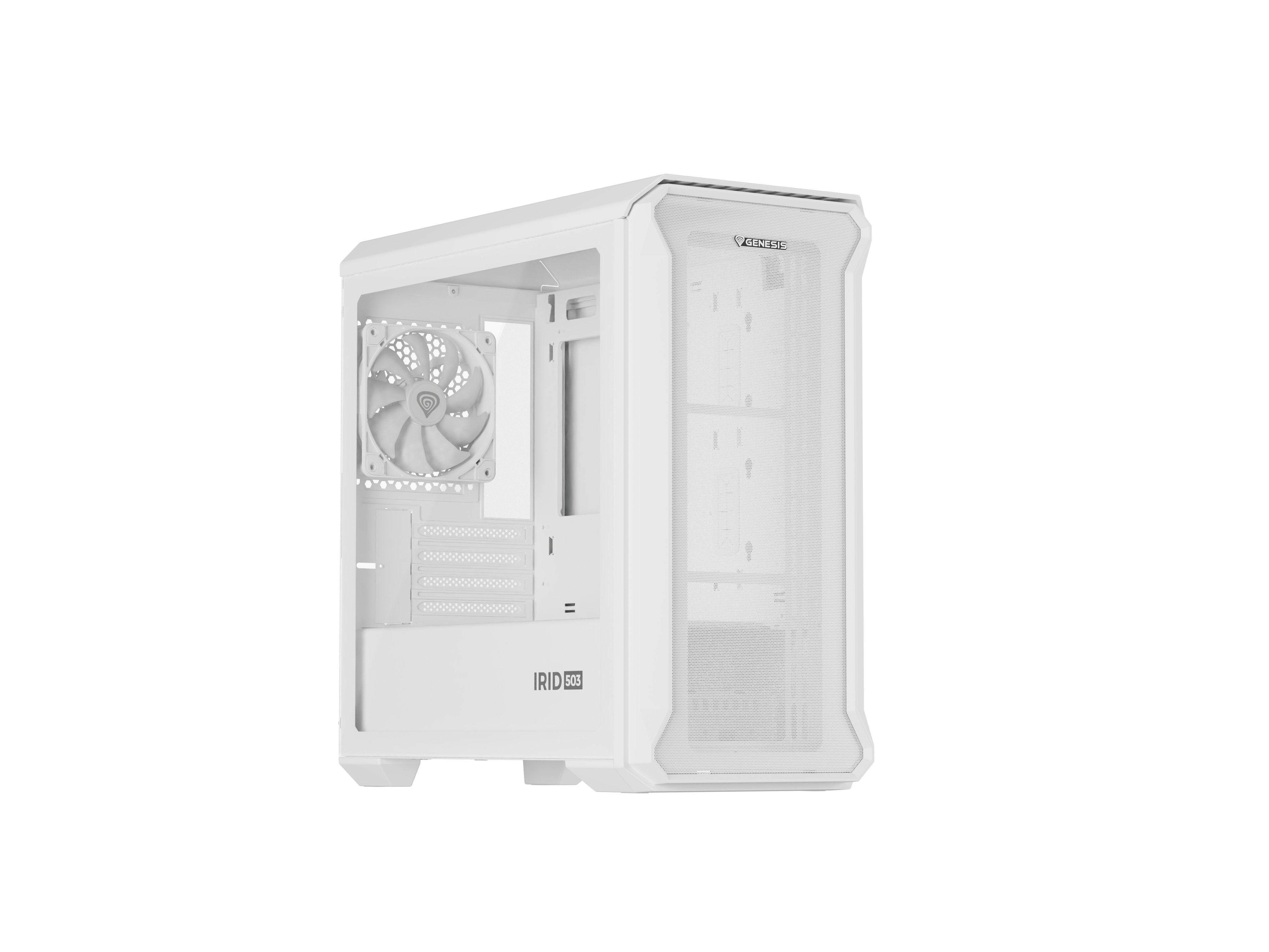 EAN 5901969445374 - GENESIS Irid 503 Mini Tower Transparente, Blanco imagen 3