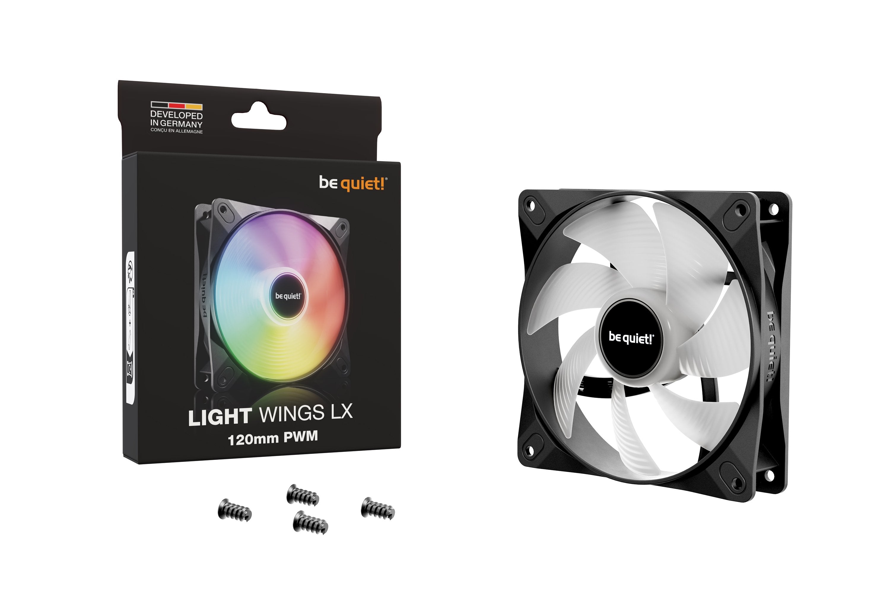 EAN 4260052191583 - be quiet! LIGHT WINGS LX 120mm PWM Carcasa del ordenador Ventilador 12 cm Negro 1 pieza(s) imagen 5