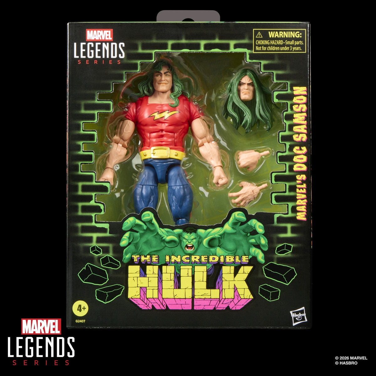 Figura Hasbro Marvel Legends Series The Incredible Hulk Marvel'S Doc Samson