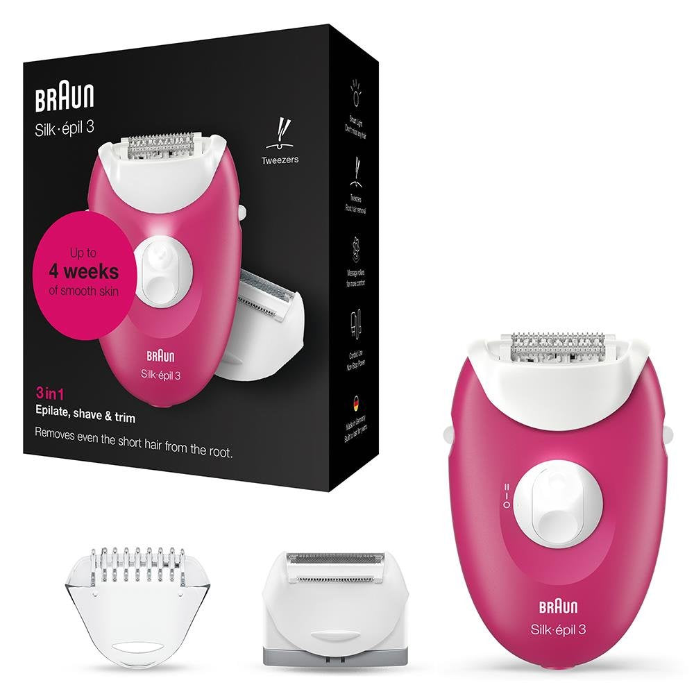 EAN 4210201423461 - Braun Silk-épil 3 3276 20 pinzas Rosa, Blanco imagen 5