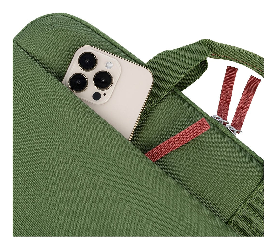 Tucano Smilza Maletin Portatil 15,6" - Tamaño Slim - Sistema Anti-Choques - Mango Doble - Verde