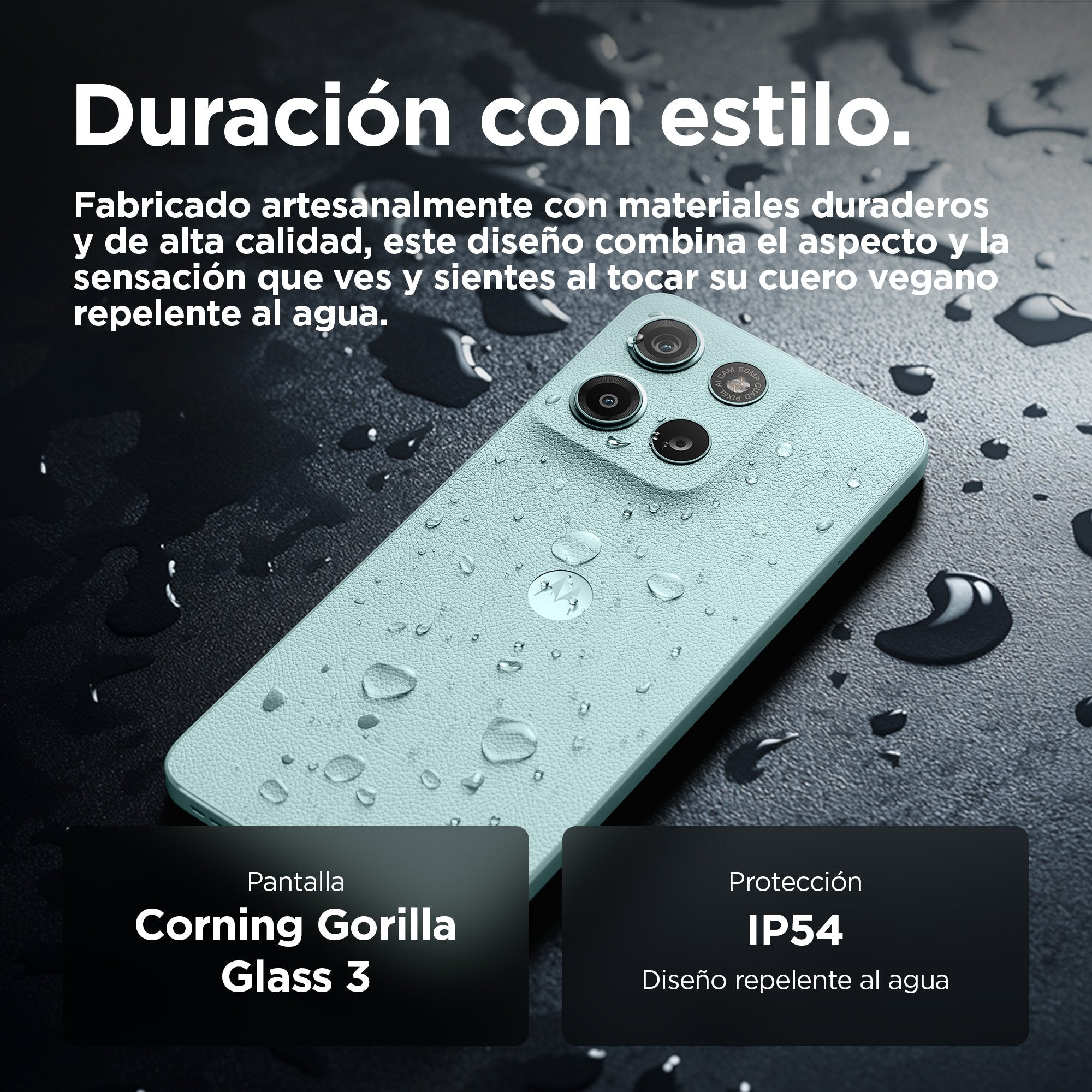 EAN 840023291227 - Motorola moto g15 17,1 cm (6.72") SIM doble Android 15 4G USB Tipo C 4 GB 128 GB 5200 mAh Azul claro imagen 9