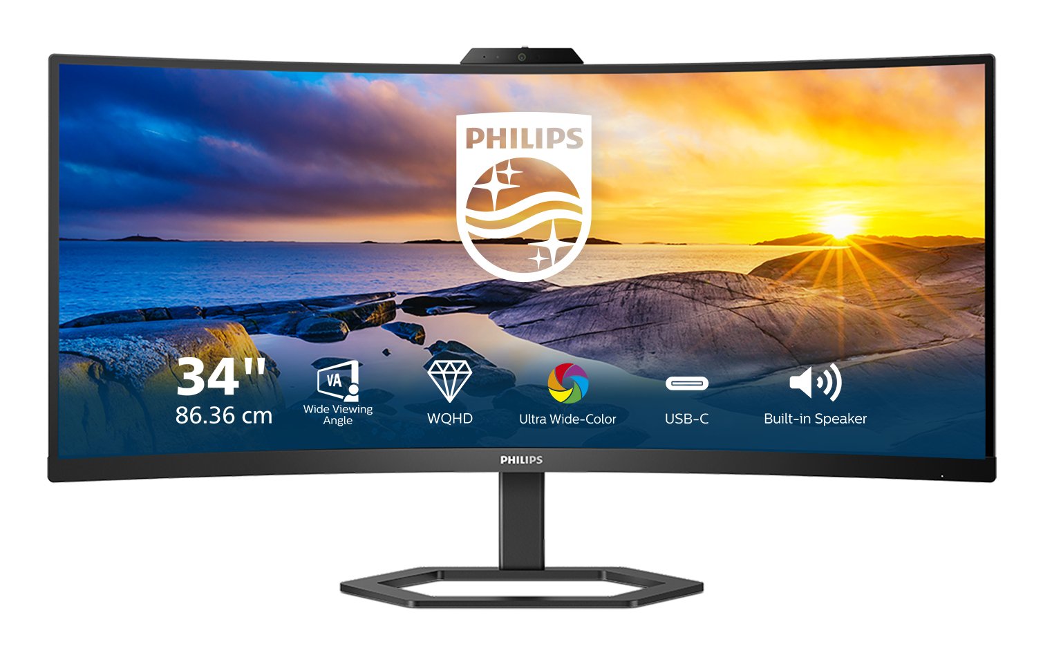 EAN 8712581783464 - Philips 5000 series 34E1C5600HE/00 pantalla para PC 86,4 cm (34") 3440 x 1440 Pixeles 4K Ultra HD LED Neg imagen 3