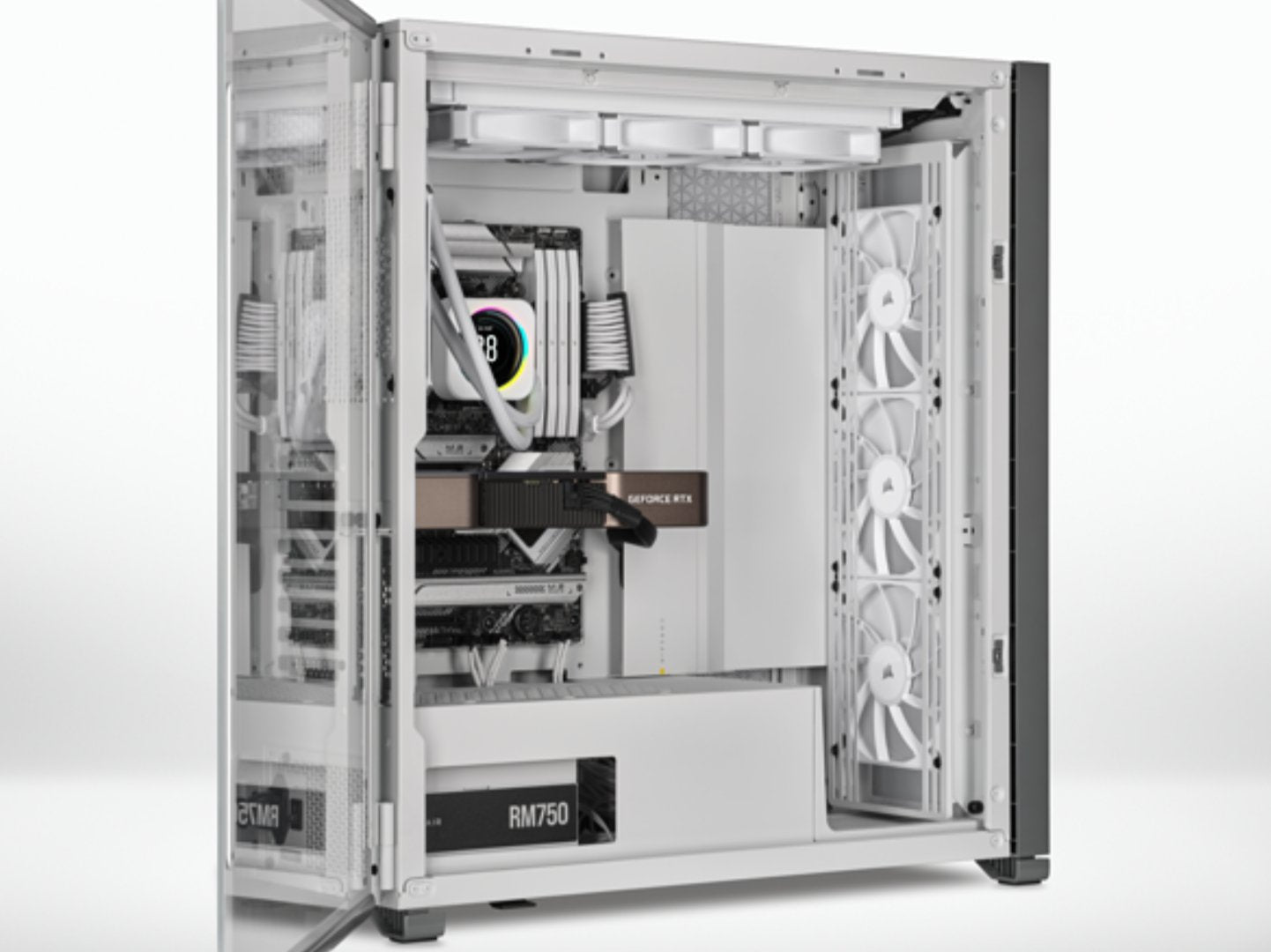 Ventilador Corsair 140*140*25 Af140 Elite Fluid Dynamic White