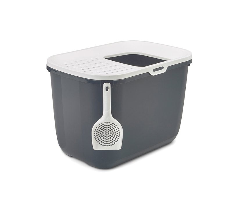 EAN 5411388201807 - Savic Hop In Gato Caja de arena con entrada superior Gris, Blanco imagen 6