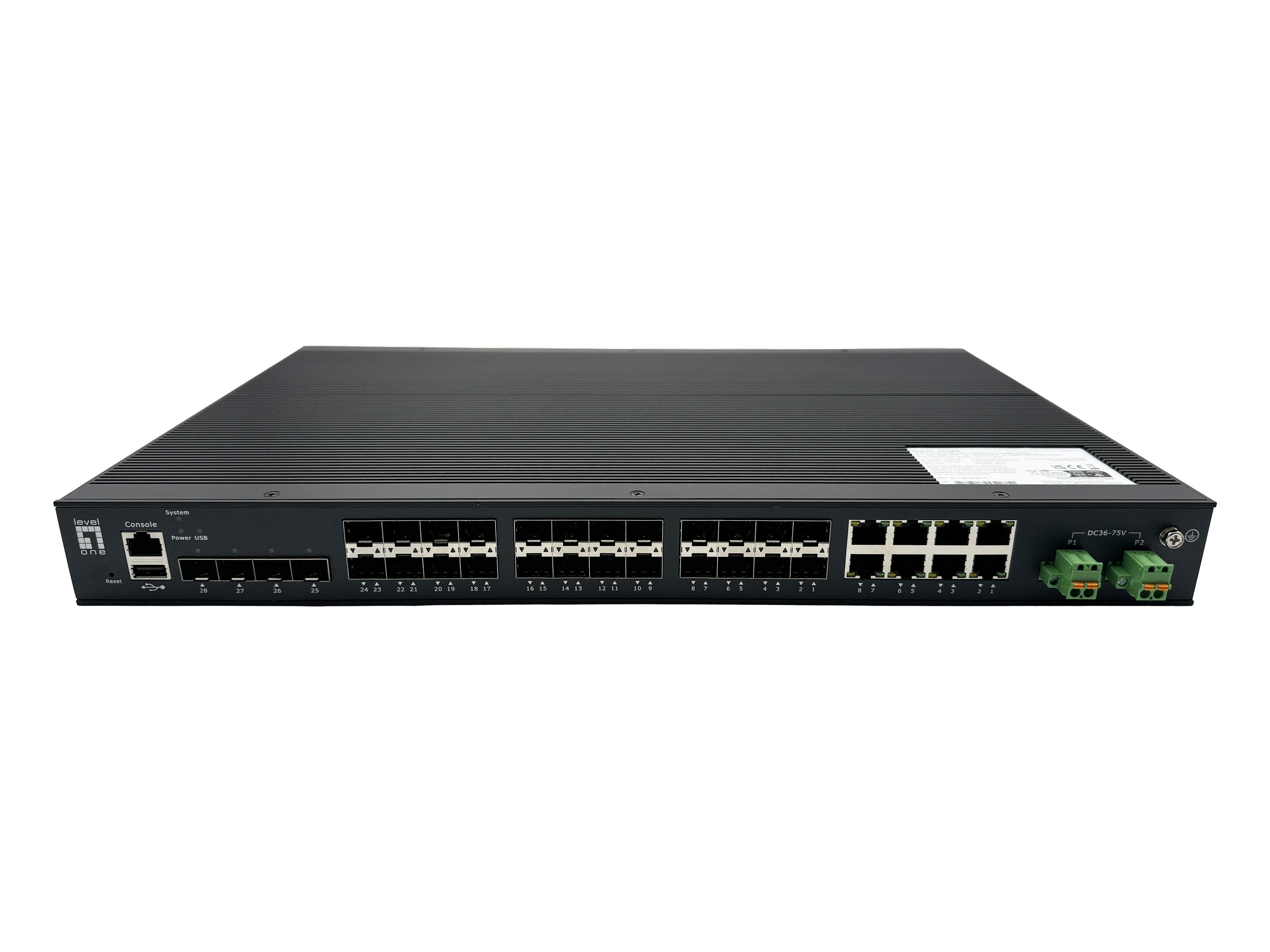 EAN 4015867238608 - LevelOne IGU-2872 switch Gestionado L2+ Negro imagen 1