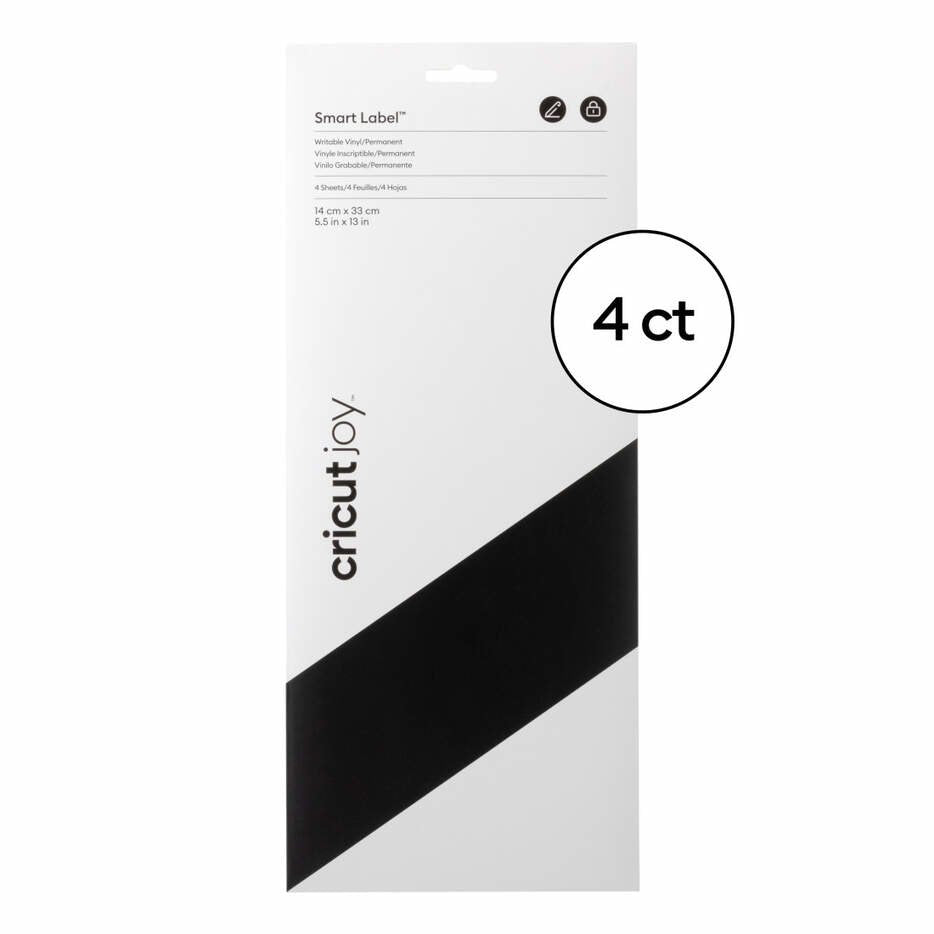 EAN 0093573848742 - Cricut Joy Smart Label Writable etiqueta autoadhesiva Permanente Negro 4 pieza(s) imagen 1
