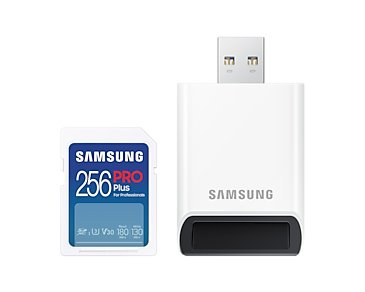 Samsung Pro Plus Sdxc 256gb Uhs-I U3 Reader Full Size Sdxc Card