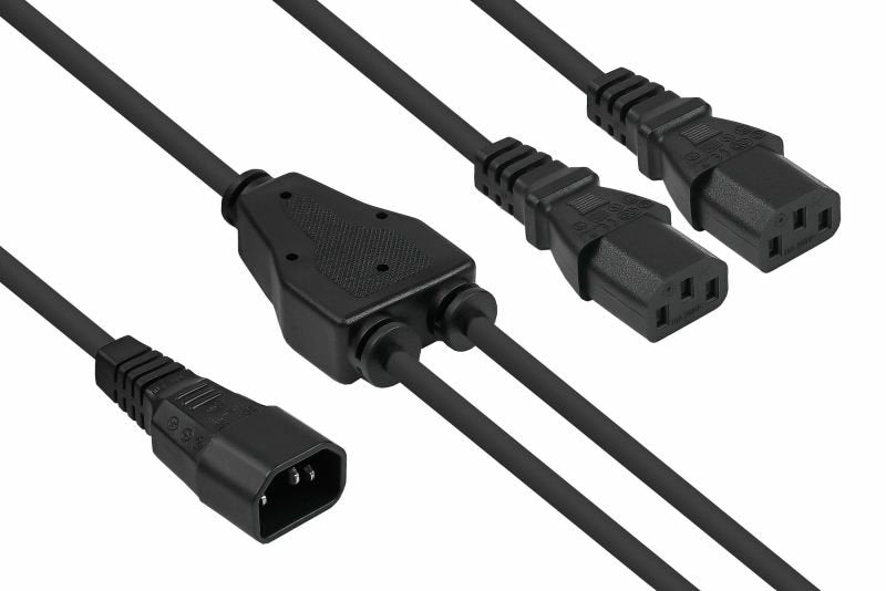EAN 4066857000477 - Kabelmeister Kabel / Adapter Negro 2 m IEC C14 Acoplador C13 2 x imagen 1