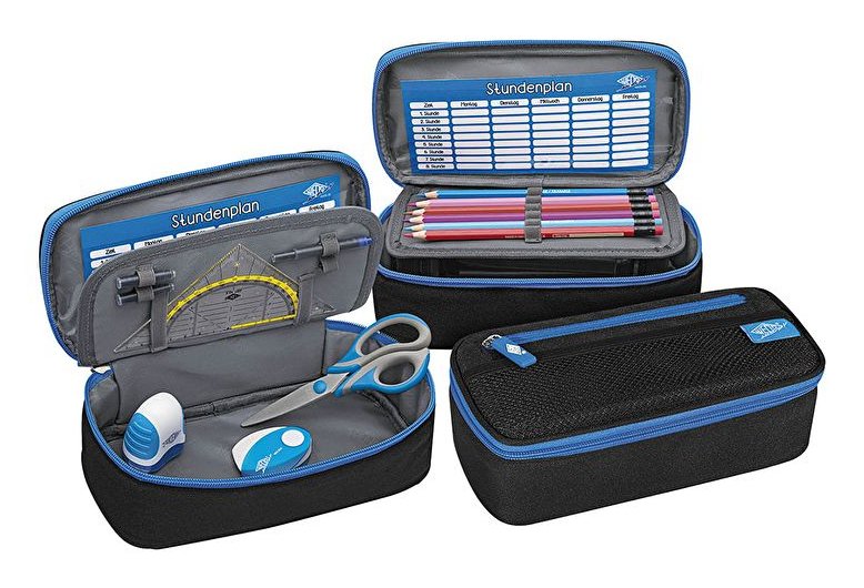 Wedo Mäppchen Schlamperbox Reissverschlussfach Negro Hellbl