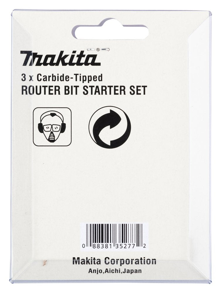 Juego De Cortadores Makita D-30209, 3 Piezas Eje De 6mm