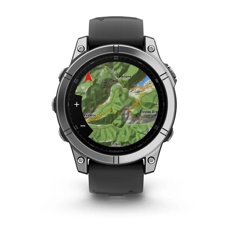 Smartwatch Garmin Fenix E Acero Inox Y Correa Negra 47mm
